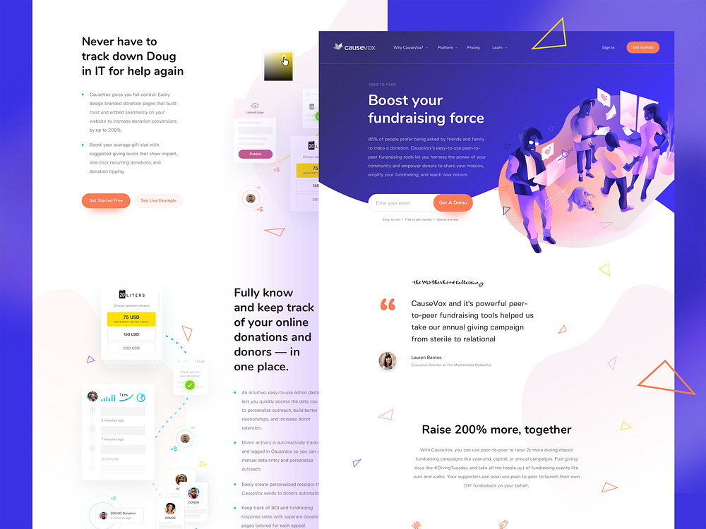 CauseVox 🦄 - Platform by Martyna Królikowska for tonik on Dribbble