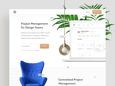 Furniture, fixtures, and equipment 🛋 - Landing page clean furniture interior design landing pages minimal planning ui