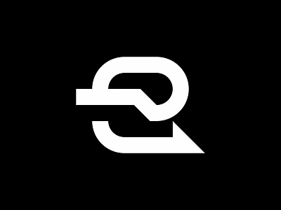 enroute clean lettermark logo minimal modern monogram simple tech