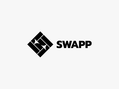 Swapp arrow icon logo minimal modern simple swap