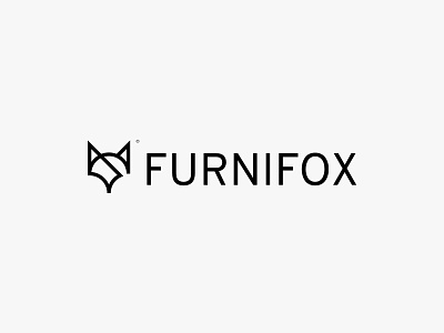 Furnifox 2 animal clean fox icon lineart logo minimal modern simple