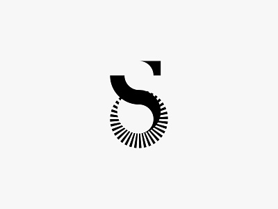 Sinar clean icon lettermark light logo minimal modern monogram simple sun