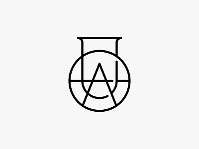 Lab Anarchy clean future icon lab logo minimal modern simple tech