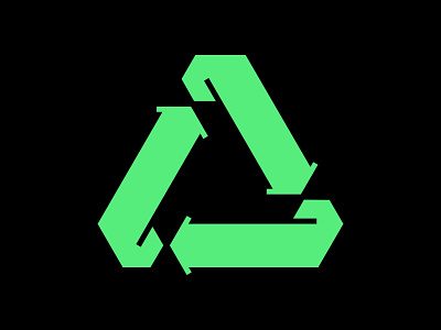 Recycle icon logo minimal modern recycle simple symbol