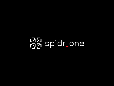 spidr_one drone icon logo modern photography simple tech
