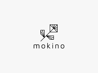 mokino clean flower icon lineart logo minimal modern nature simple