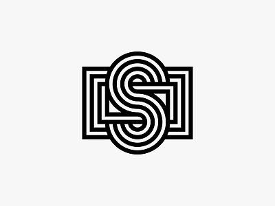 Smallform initial letterform lines logo modern