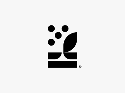 Seed clean icon leaf logo minimal modern nature seed simple
