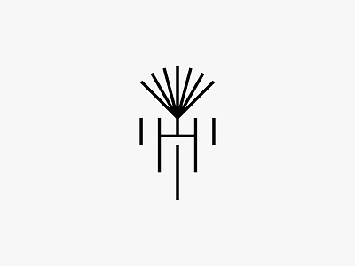 Hollis abstract clean icon logo minimal modern nature simple tree