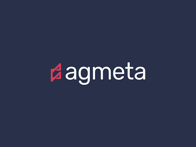 Agmeta abstract clean game icon logo minimal modern simple tech