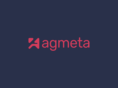 agmeta 2 abstract clean design icon letterform logo minimal modern simple tech