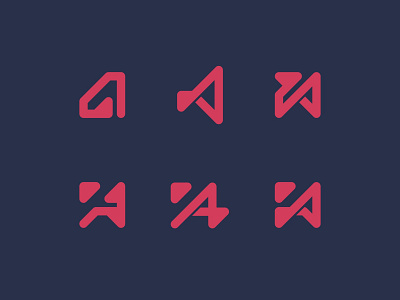 Agmeta logos abstract clean icon letterform logo minimal modern simple tech