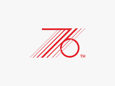 RI 76 icon indonesia logo minimal modern number simple