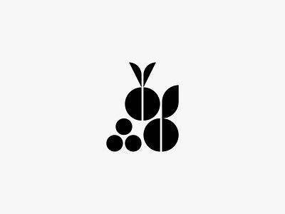 Fruits clean fruits icon logo minimal modern nature simple