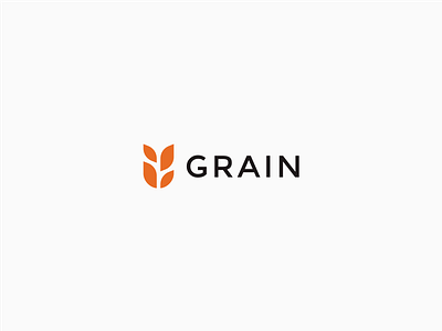 Grain Logo clean design eat food grain healthy icon logo nature shot simple
