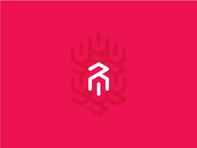 Resolve Logo clean design icon logo mimimalist rocket simple