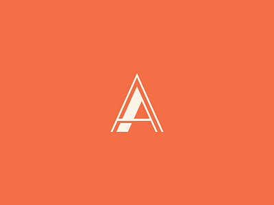 AA clean design icon logo mark monogram simple