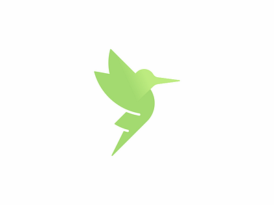 Hmmmmmingbird animal bird clean hummingbird icon logo mark simple