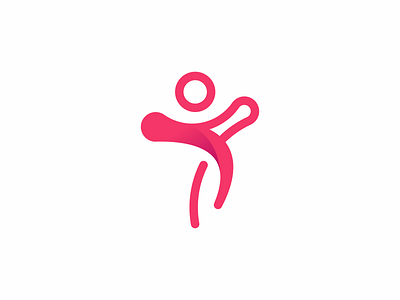 Fit clean fit health healthy icon logo modern people simple sport