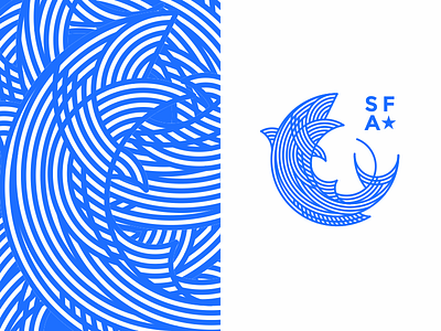 Fish details and pattern texture animal fish fishing icon line lineart logo sea simple texture