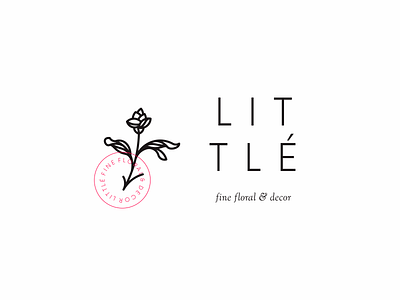 little floral clean decor feminine floral flower icon leaf logo minimal modern simple