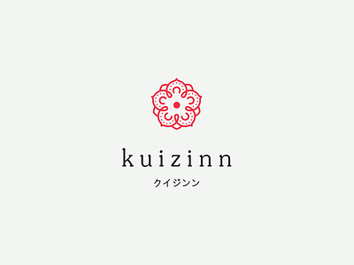 kuizinn asia clean food icon india japan logo restaurant simple