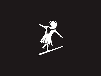 Little Gypsy clean girl hat icon littlegirl logo negativespace simple