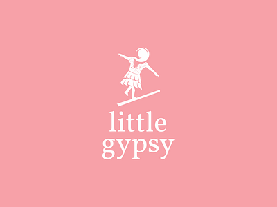 Little Gypsy 2 clean girl hat icon littlegirl logo negativespace simple