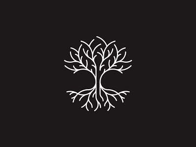 Wild Tree earth green icon logo natural nature plant roots tree twigs wild