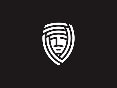 Nomad desert face head icon logo nomad simple travel