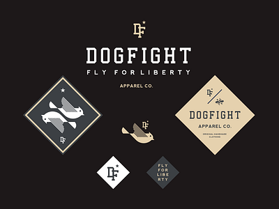 Dogfight aeroplane animal apparel bird clean fly icon logo simple