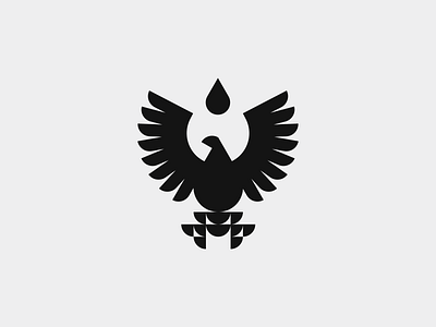 Black Ink 2 animal bird black eagle friendly icon ink logo simple