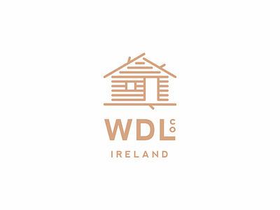 WDL adventure camp icon ireland lodge logo outdoor wood