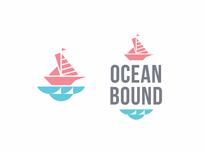 Ocean Bound flag logo ocean sail sea ship