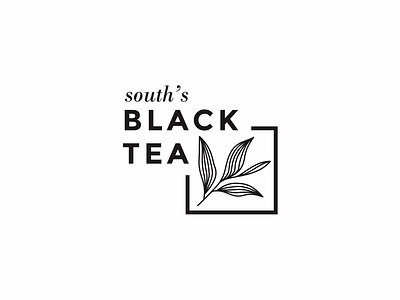 South's Tea drink green icon leaf logo tea