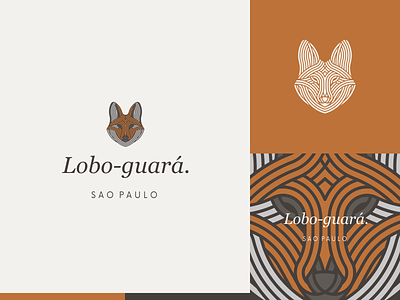 Lobo animal fashion fox illustration logo modern wolf
