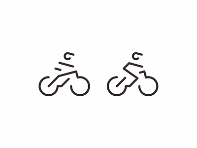 MTB bicycle bike icon logo minimal modern mountain bike simple