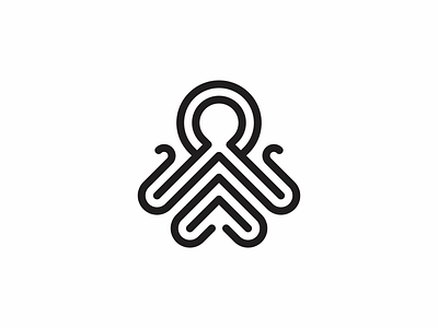 Octopus animal icon logo minimal modern octopus simple tentacle