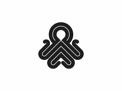 Octopus 2 animal icon logo minimal ocean octopus simple tentacles