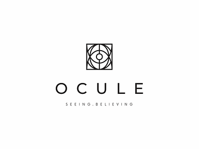 Ocule eye globe icon logo minimal modern monoline simple