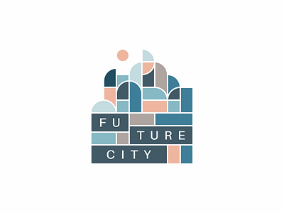 Future CIty city future icon logo metro modern simple