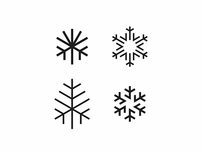 Snows icon logo minimal modern nature simple snow snowflake
