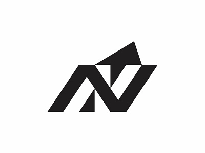 Neuxnord icon arrow clean icon logo modern negativespace