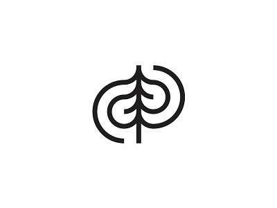 Treescape icon logo modern nature simple tree