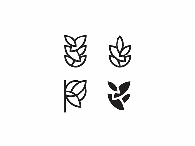 Pure 2 icon leaf logo natural simple therapy