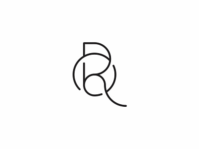 RQ line logo minimal monogram simple