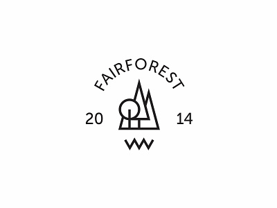 Fairforest clean forest logo nature simple tree