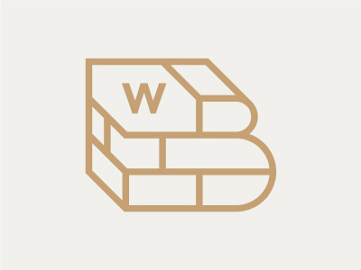 West Bricks bricks icon logo simple wall