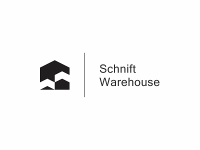 Schnift Warehouse architecture building clean house logo modern simple