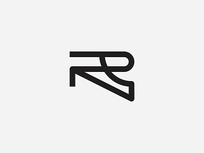 RN clean logo minimal modern monogram simple